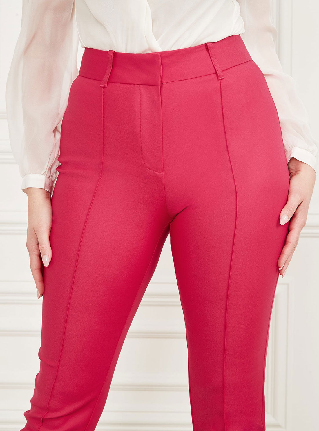 Marciano Pink Franca Chino High-Rise Pants