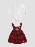 GUESS White Red 2 Piece Set (3-18M) front view