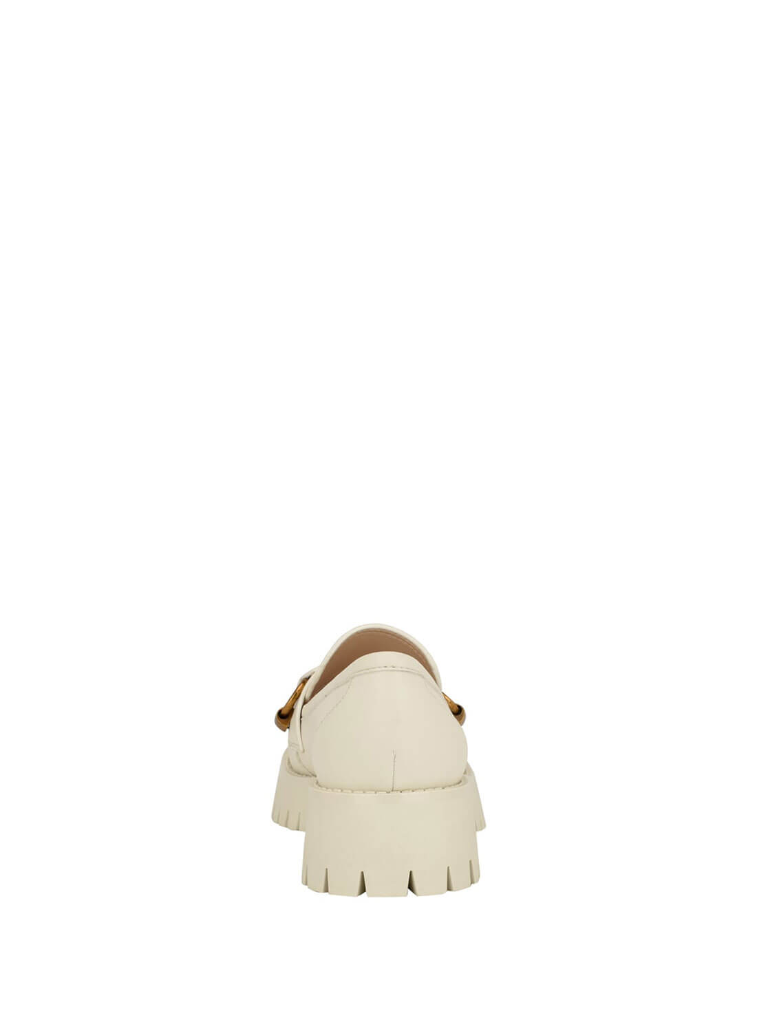 White Almost Loafers | GUESS Women's Shoes | back view