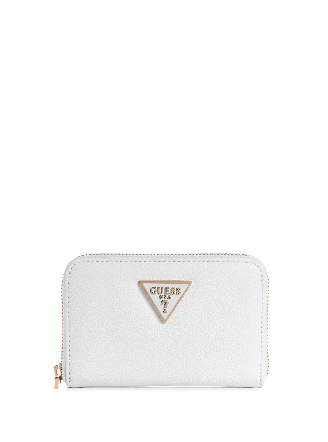 GUESS White Meridian Medium Wallet front view