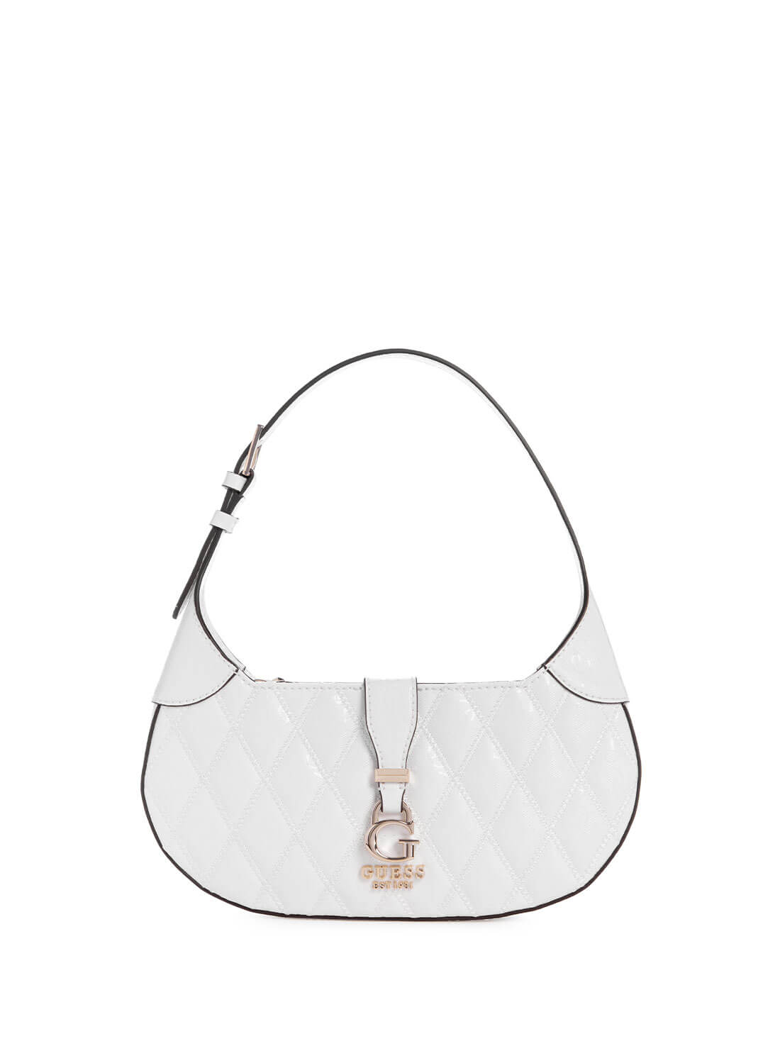 White Adi Convertible Crossbody Bag | GUESS Women's handbags | front view