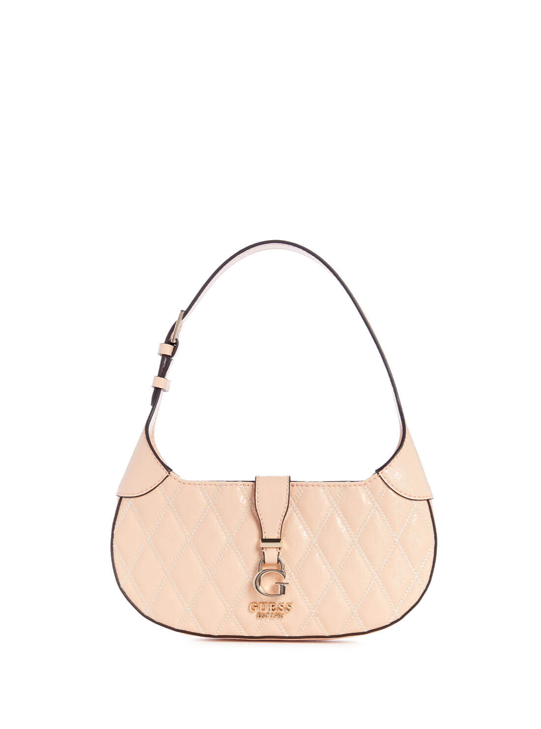 Light Peach Adi Convertible Crossbody Bag | GUESS Women's Handbags | front view