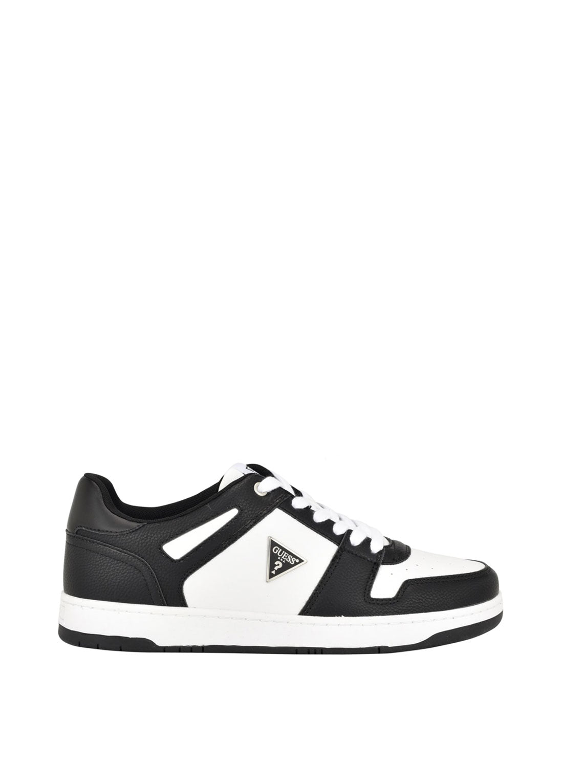 GUESS White Black Tarky Low-Top Sneakers side view