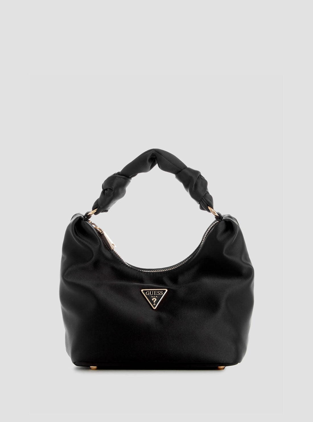 GUESS Women's Black Velina Hobo Bag EG876502 Front View