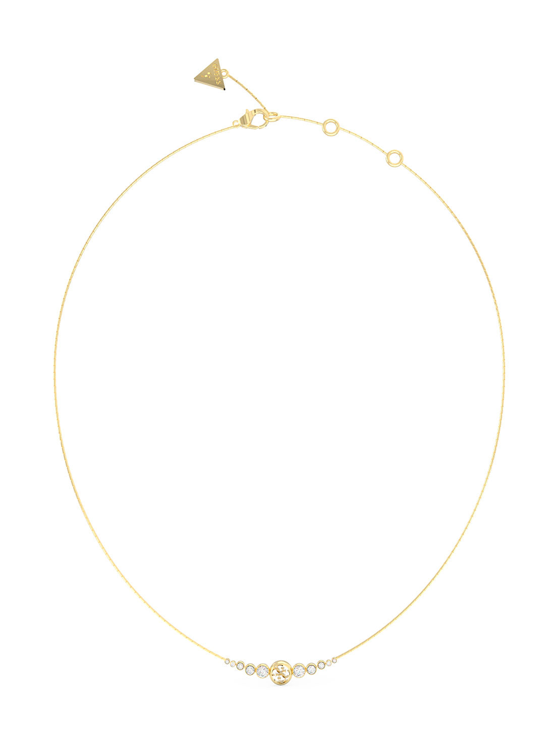 Gold Crystals Logo Necklace