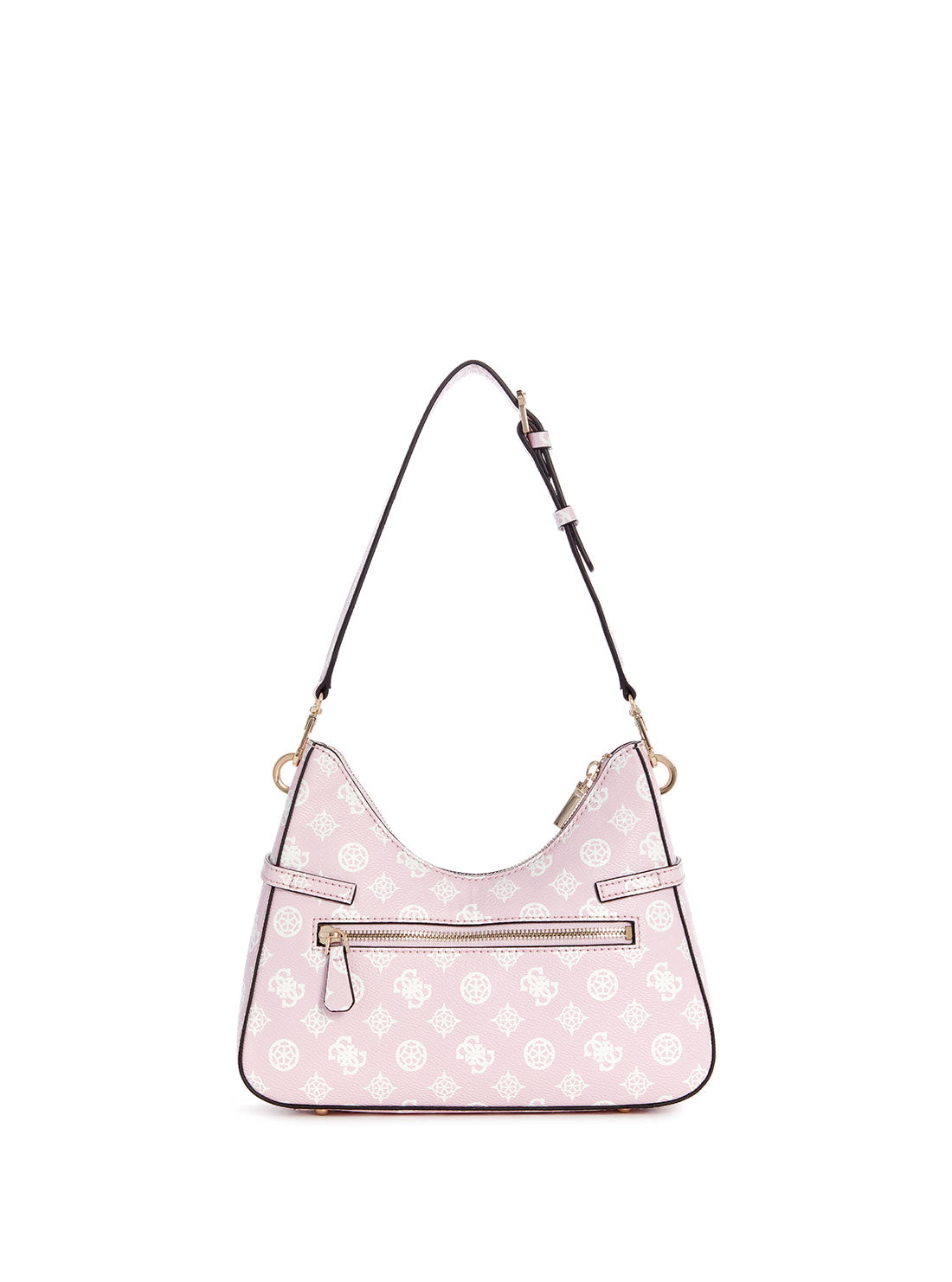 GUESS Pink Logo Loralee Hobo Bag back view