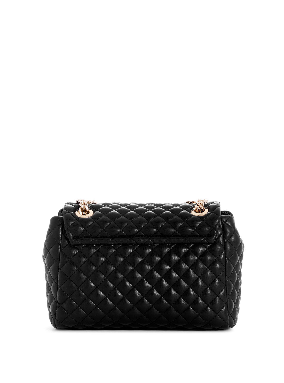 GUESS Black Rianee Crossbody Flap Bag side view back view