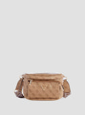 Women's Beige Power Play Mini Sling Bag front view