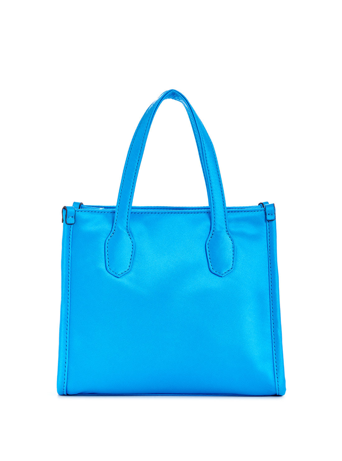 GUESS Blue Silvana Mini Tote Bag back view
