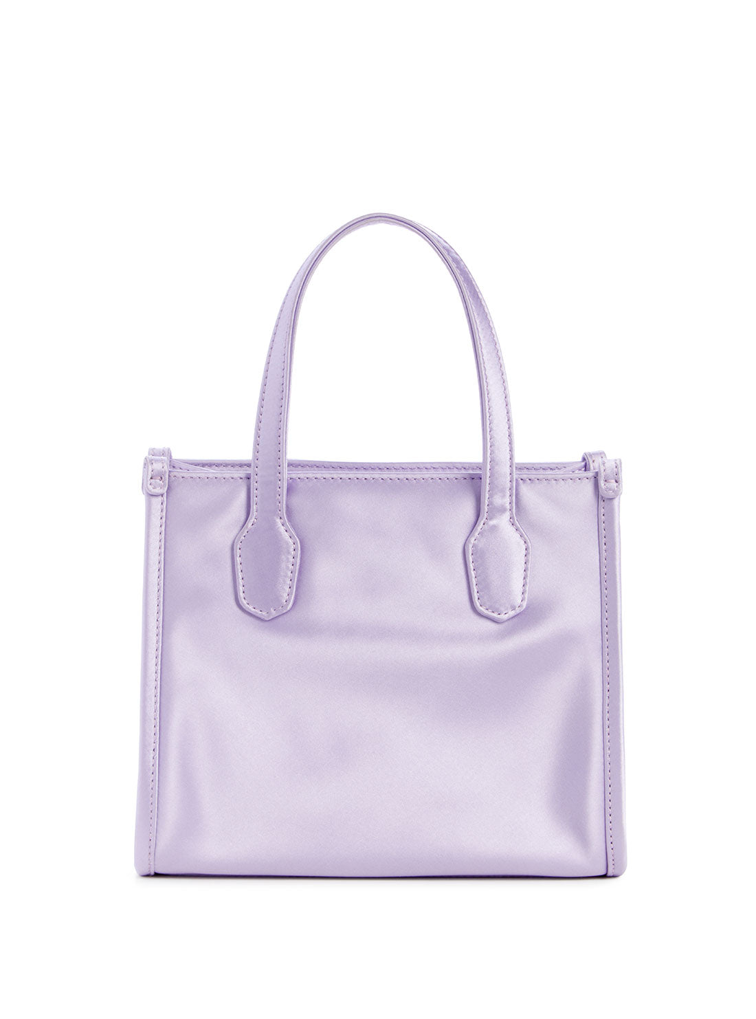 GUESS Purple Silvana Mini Tote Bag back view