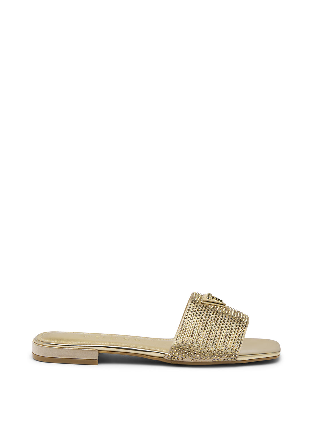GUESS Gold Tamedi Slide Sandals side view