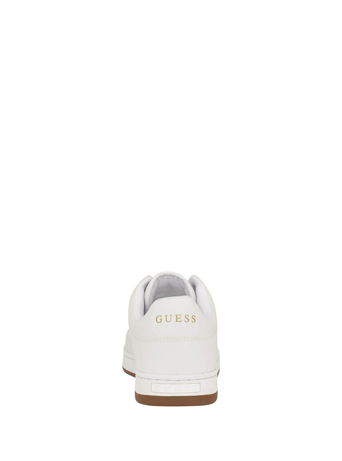 White Tempo Sneakers | GUESS men's Shoes | back view