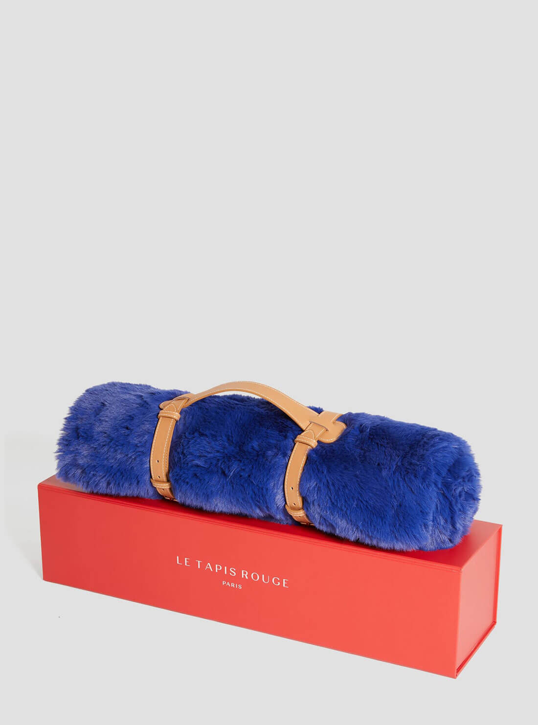 Blue Faux-Fur Luxury Pet Rug
