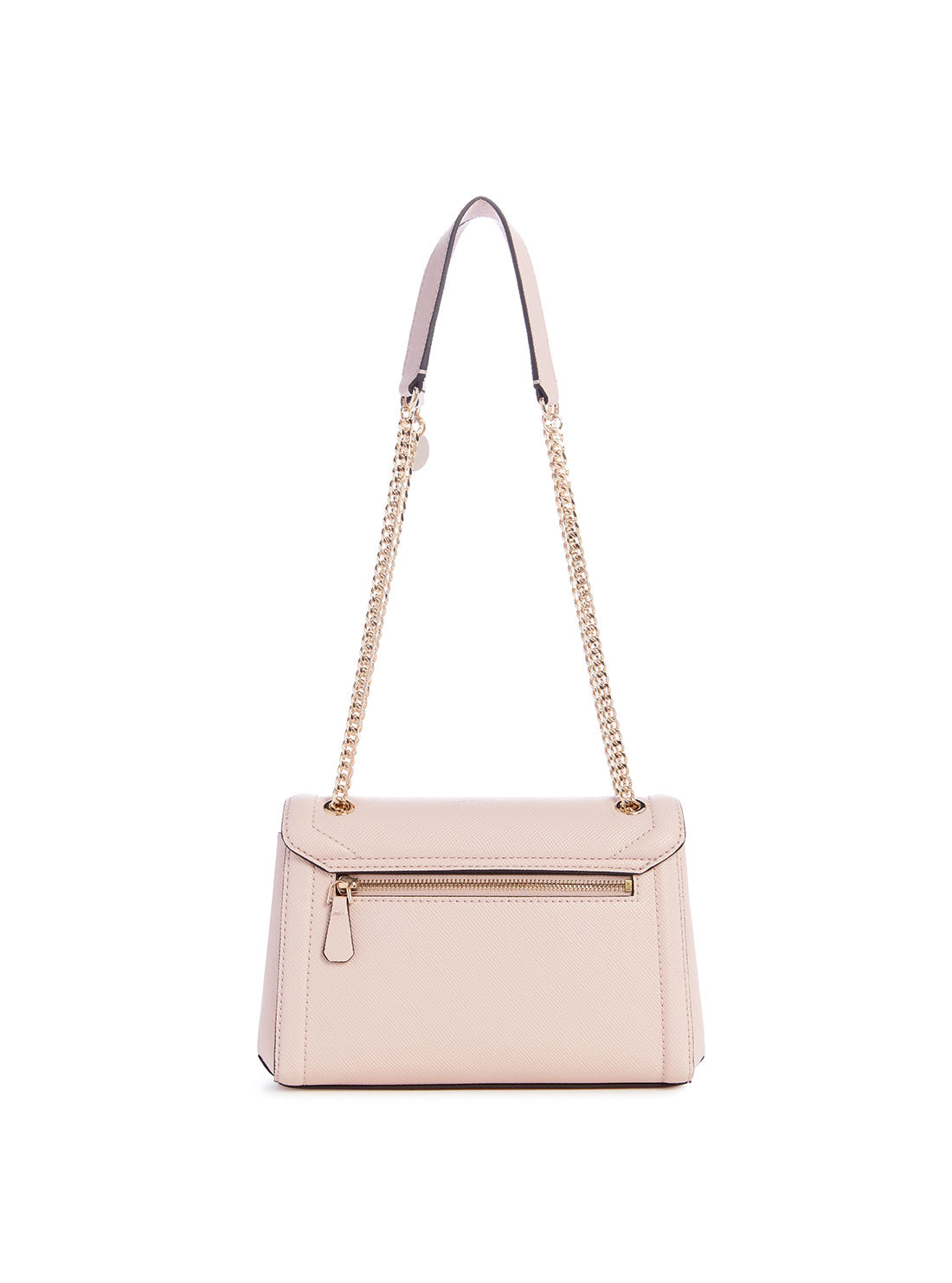 GUESS Pink Noelle Crossbody Flap Bag back view