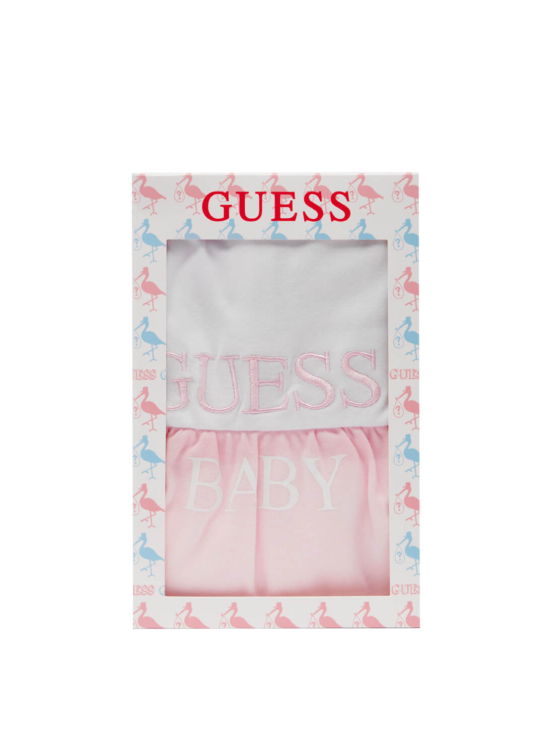GUESS Baby Girl Pink Ballet Bodysuit Dress (0-12m) S2RG07KA6W0 Box View