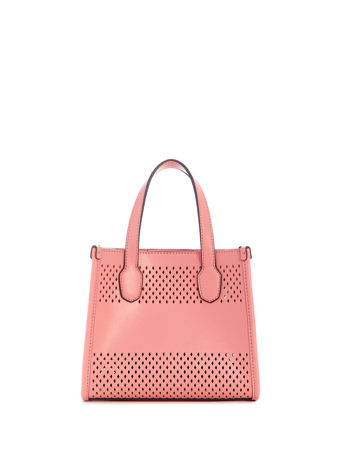 GUESS Women's Pink Katey Perf Mini Tote Bag WH876976 Back View