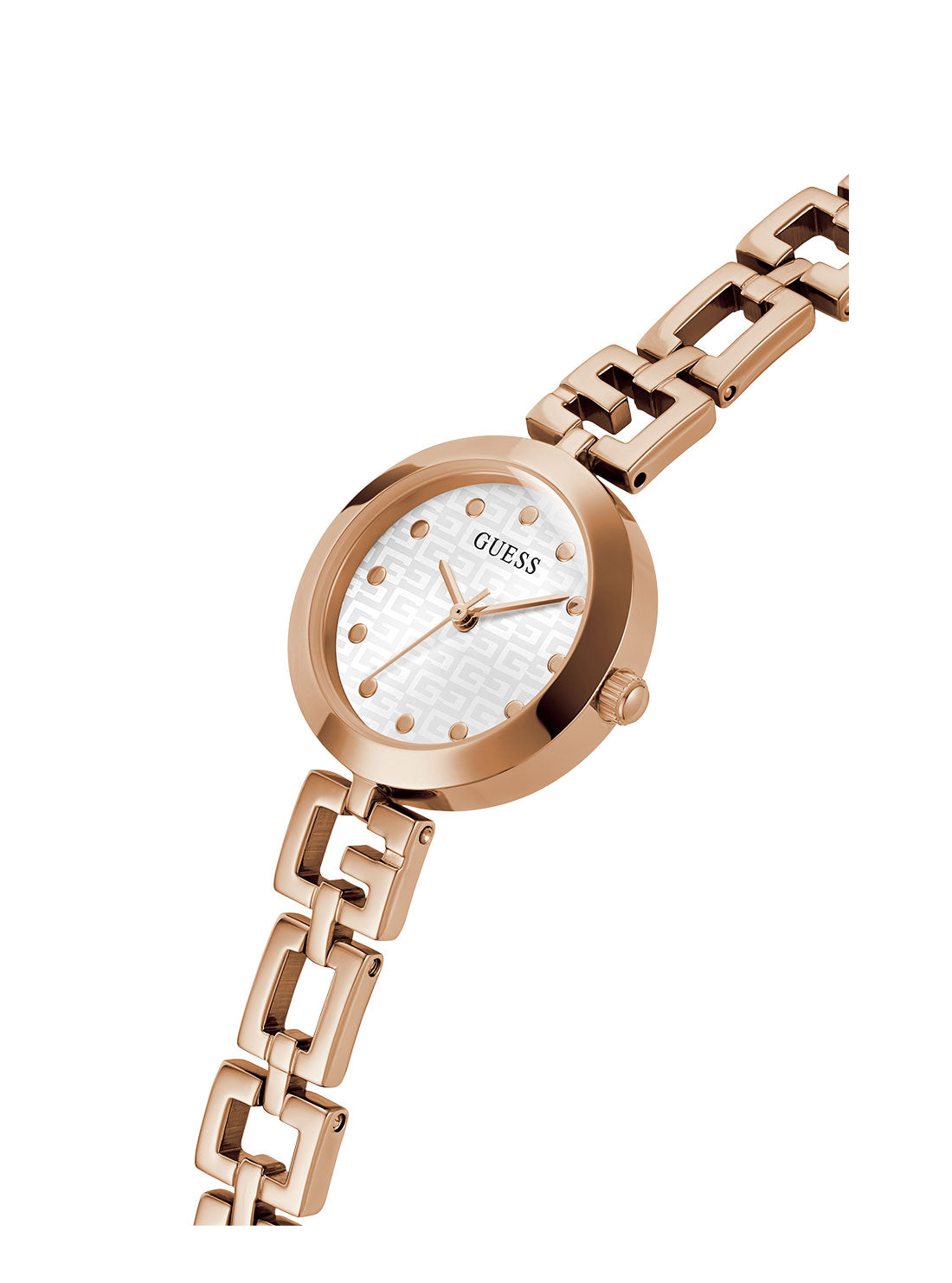 GUESS Women's Rose Gold Lady G Watch GW0549L3 Angle View