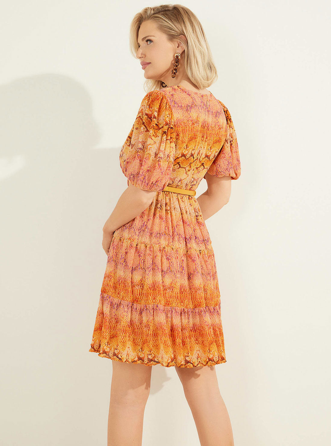 Marciano Sonora Orange Mini Dress