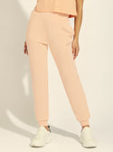 GUESS Womens  Eco Peach Effie Active Trackpants V2GB07KAYM2 Front View