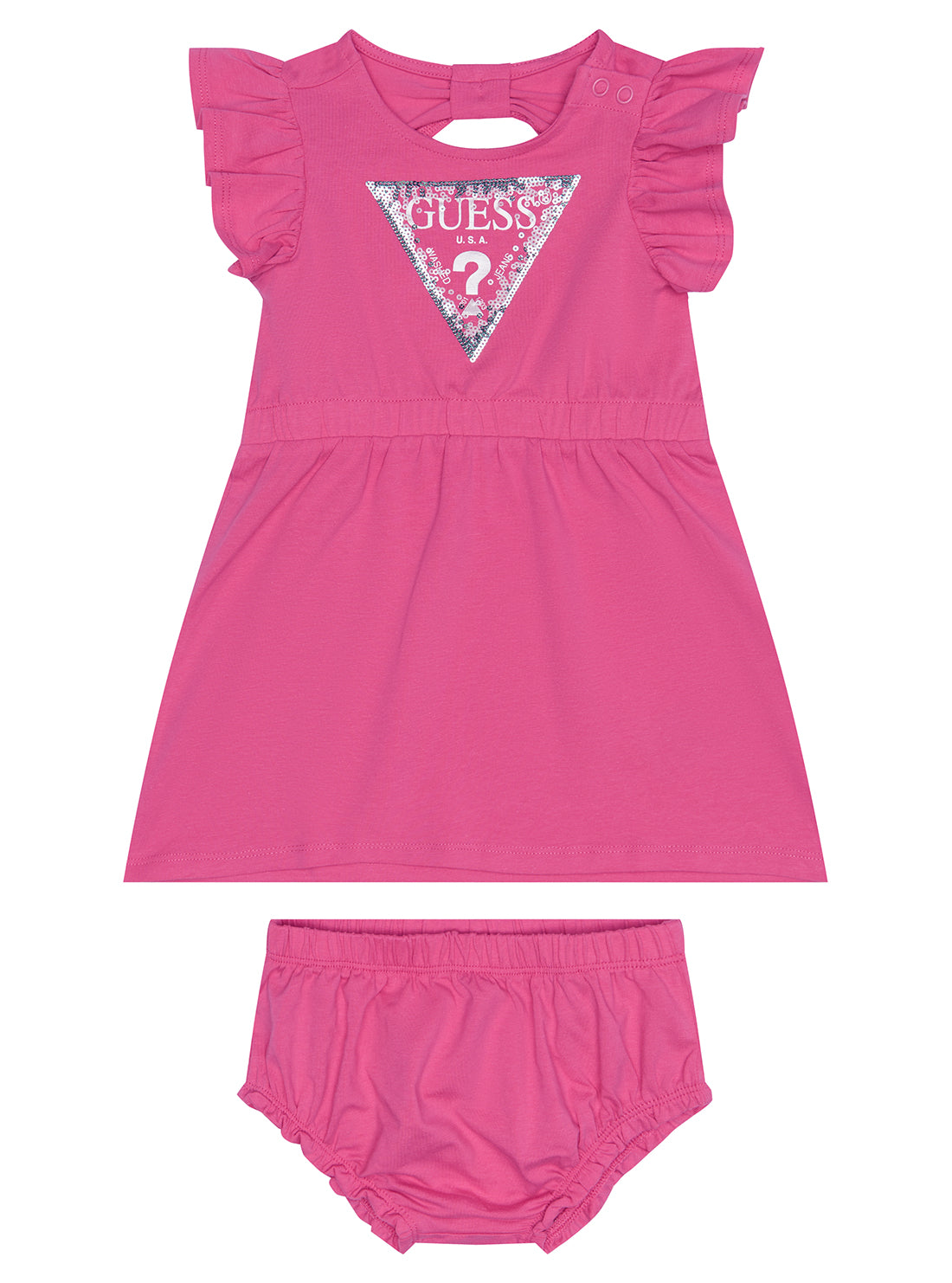 Pink Stretch Jersey Dress (6-12M)