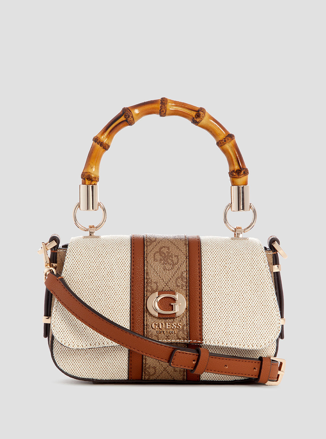 Brown Logo Kerima Bamboo Mini Bag