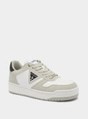 GUESS White Grey Aveni Low-Top Sneakers  front view