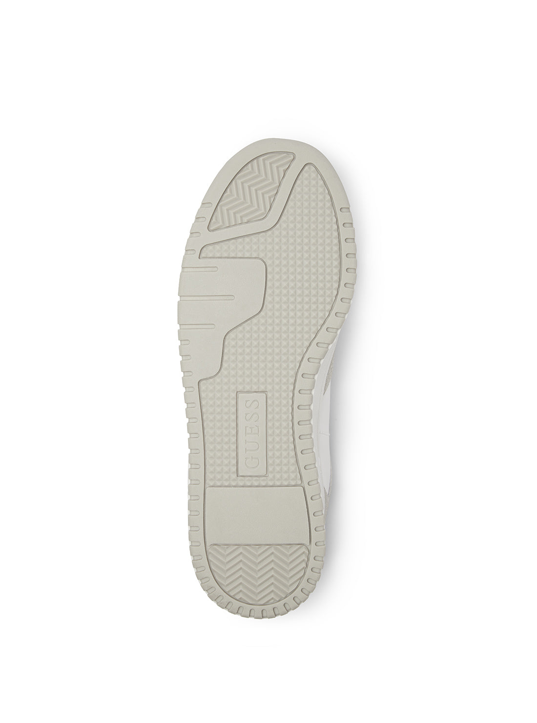 GUESS White Grey Aveni Low-Top Sneakers  sole view