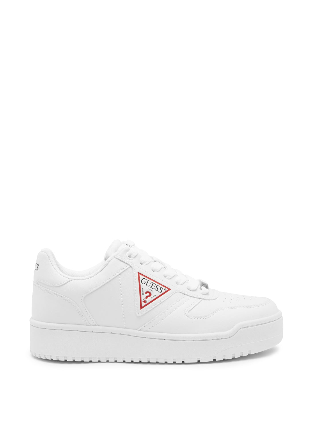 GUESS White Aveni Low-Top Sneakers side view
