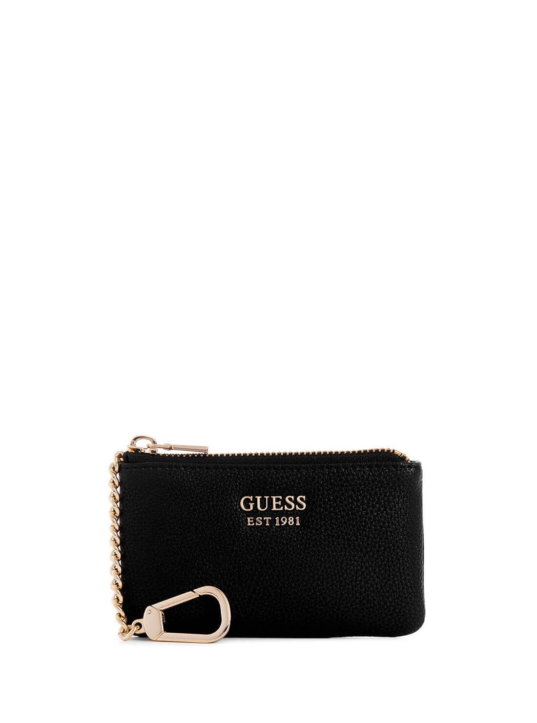 Women's Black Laurel Zip Pouch front view