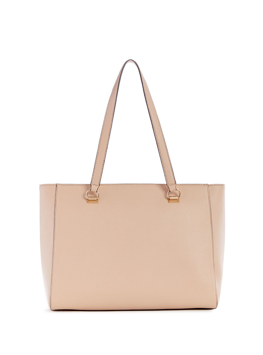 GUESS Women's Beige Taupe Emiliya Tote Bag back view
