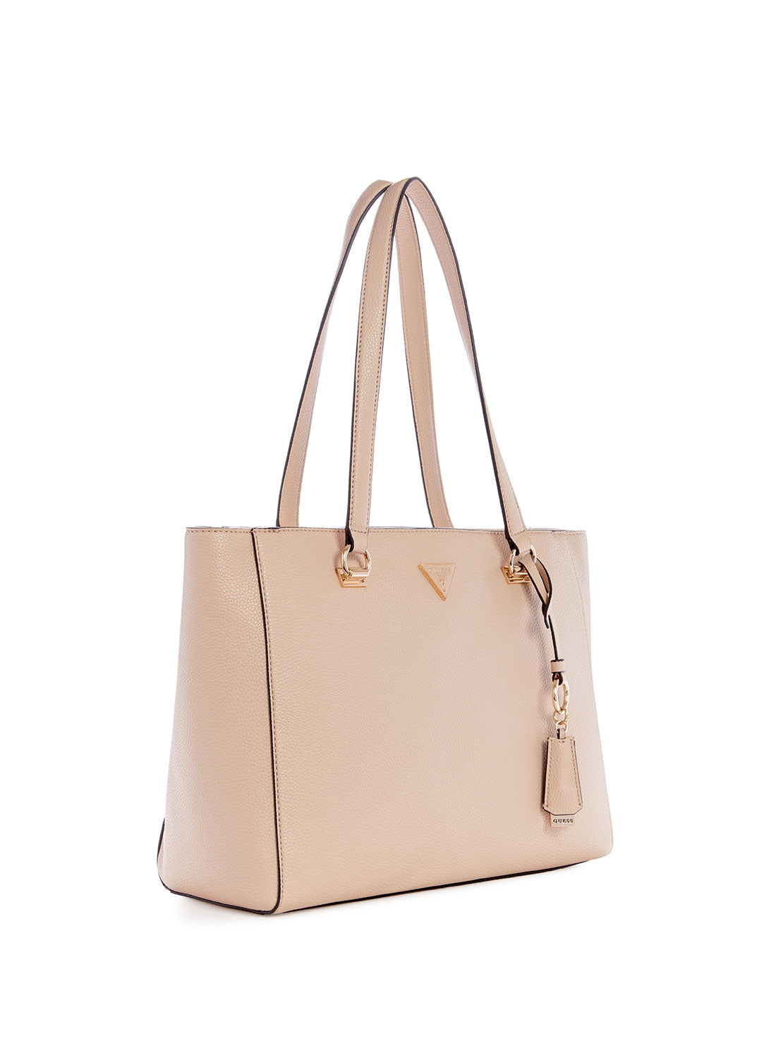 GUESS Women's Beige Taupe Emiliya Tote Bag side view