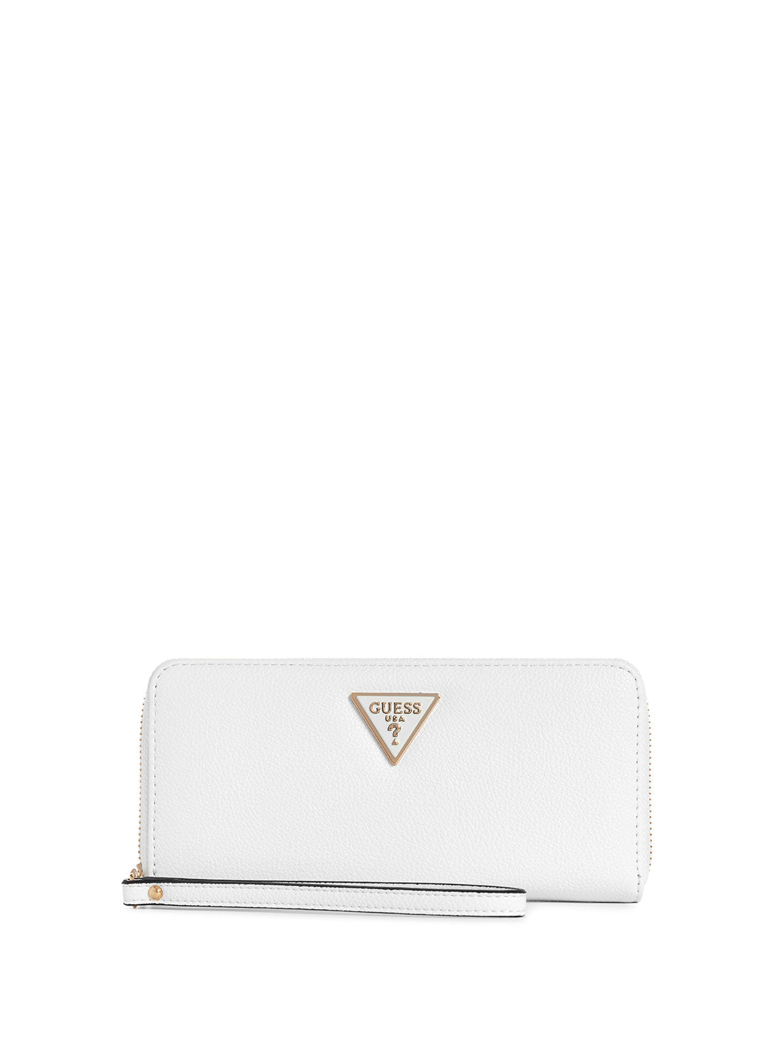 GUESS White Meridian Medium Wallet front view