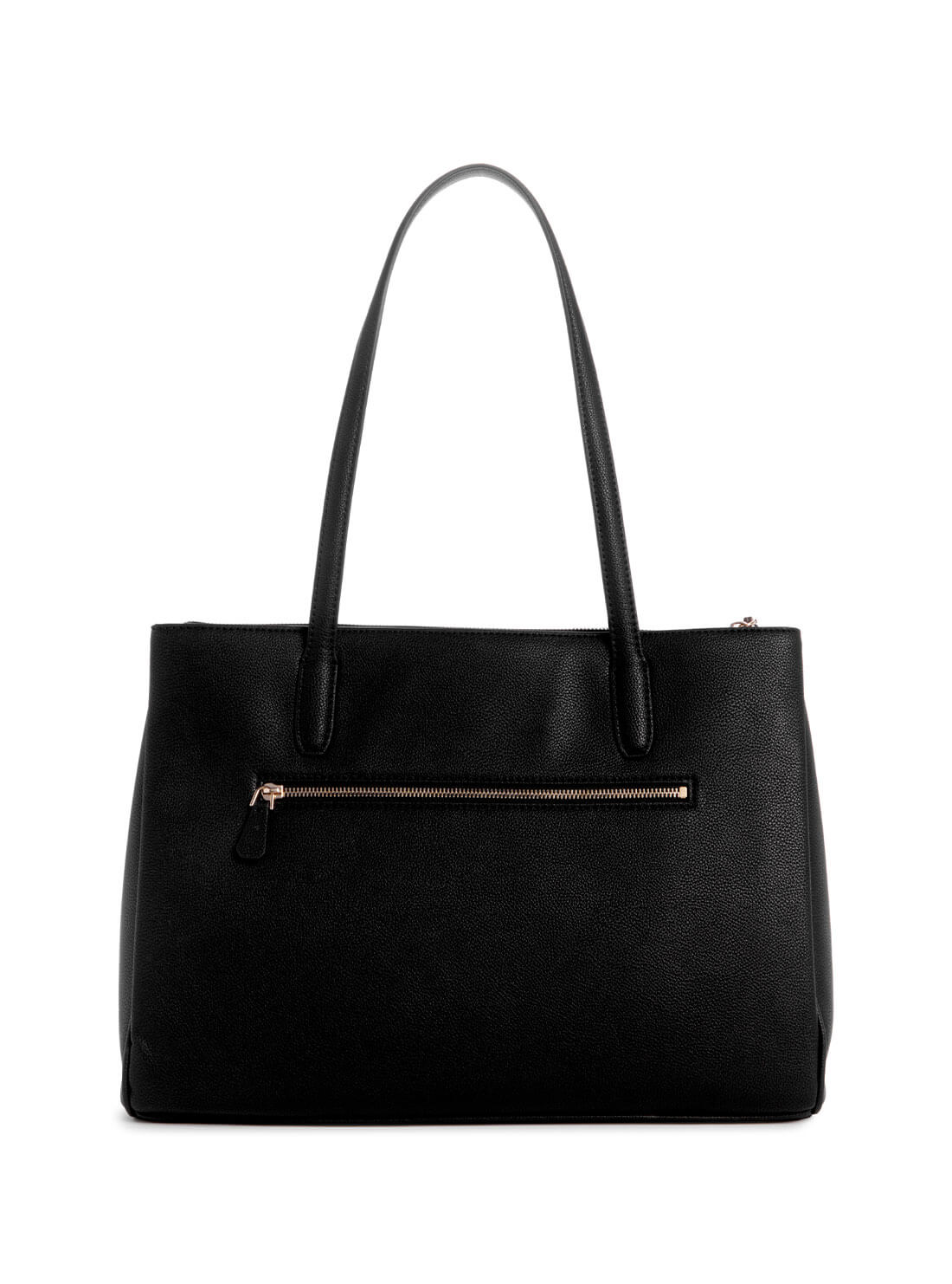 GUESS Black Power Play Tote Bag back view