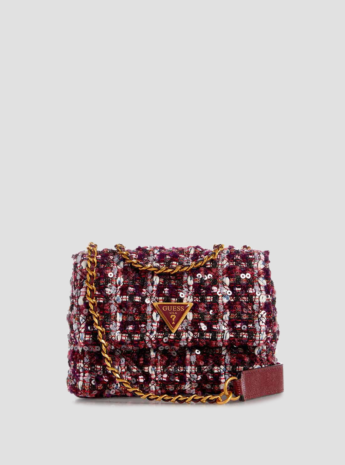 Burgundy Giully Mini Crossbody Bag