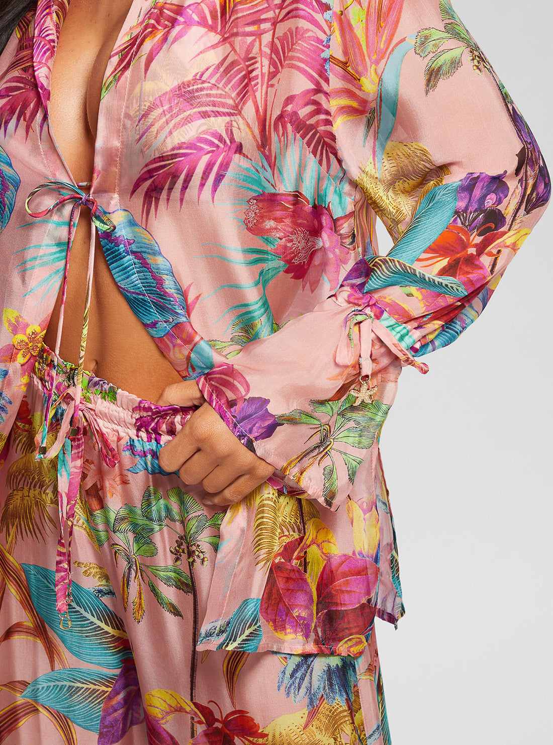 Flower Tropical Print Shirt