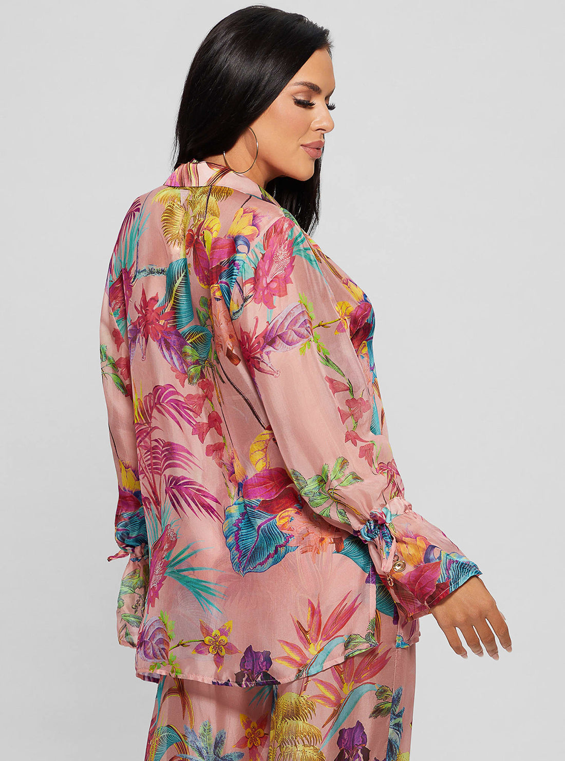 Flower Tropical Print Shirt