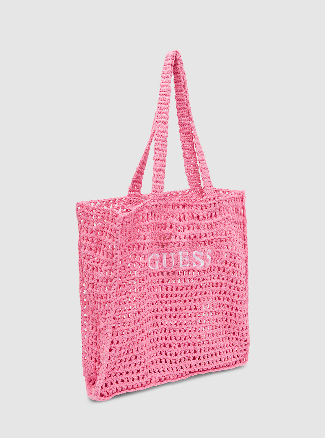 Pink Beach Knit Bag