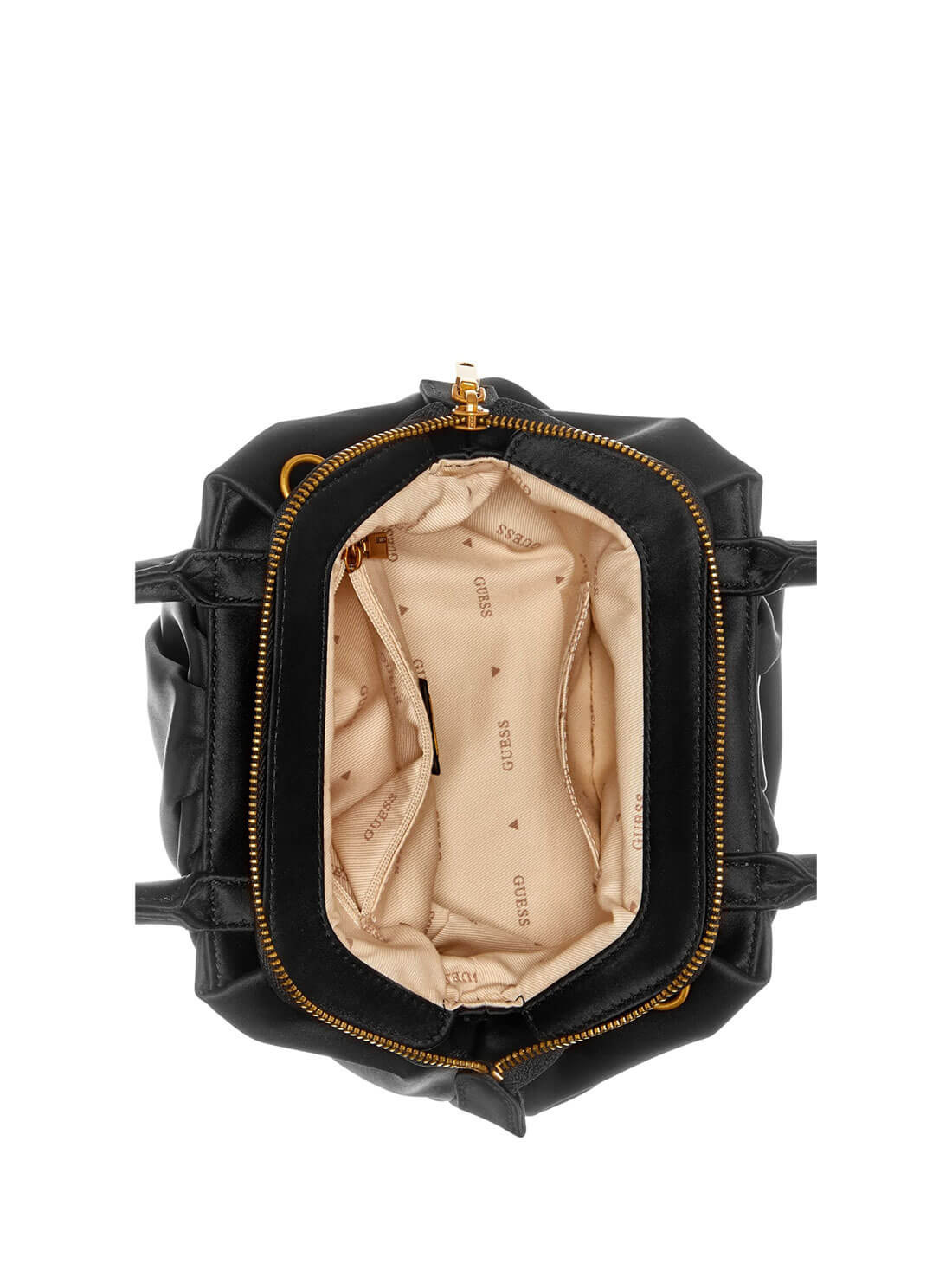 Women's Black Tori Mini Satchel Bag top view