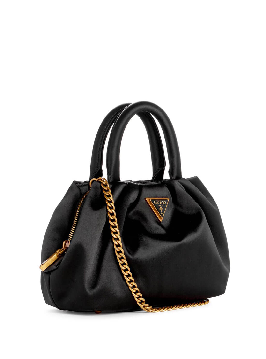Women's Black Tori Mini Satchel Bag alternative front view