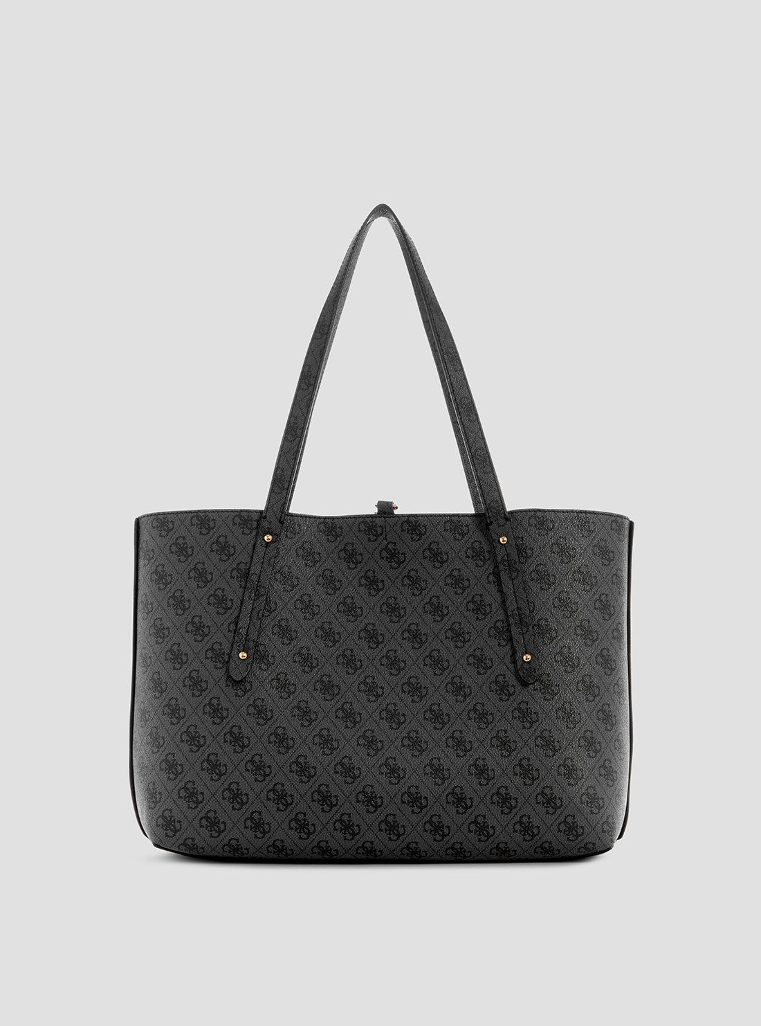 GUESS Eco Black Logo Brenton Tote Bag BACK VIEW