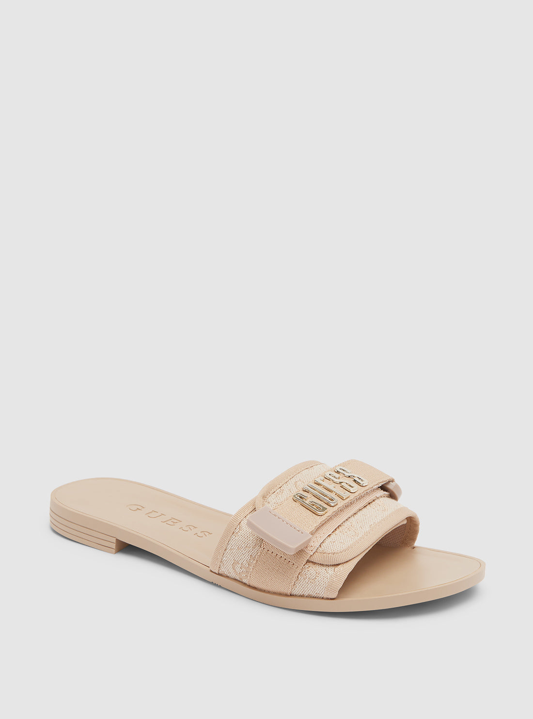 Beige Elyze Slide Sandals