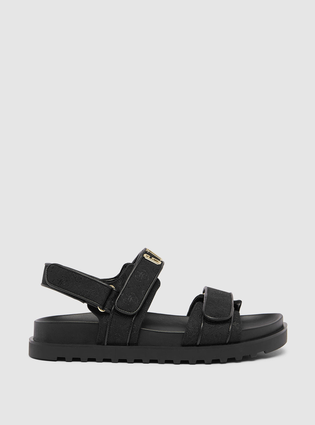 Black Fadison Strap Sandal