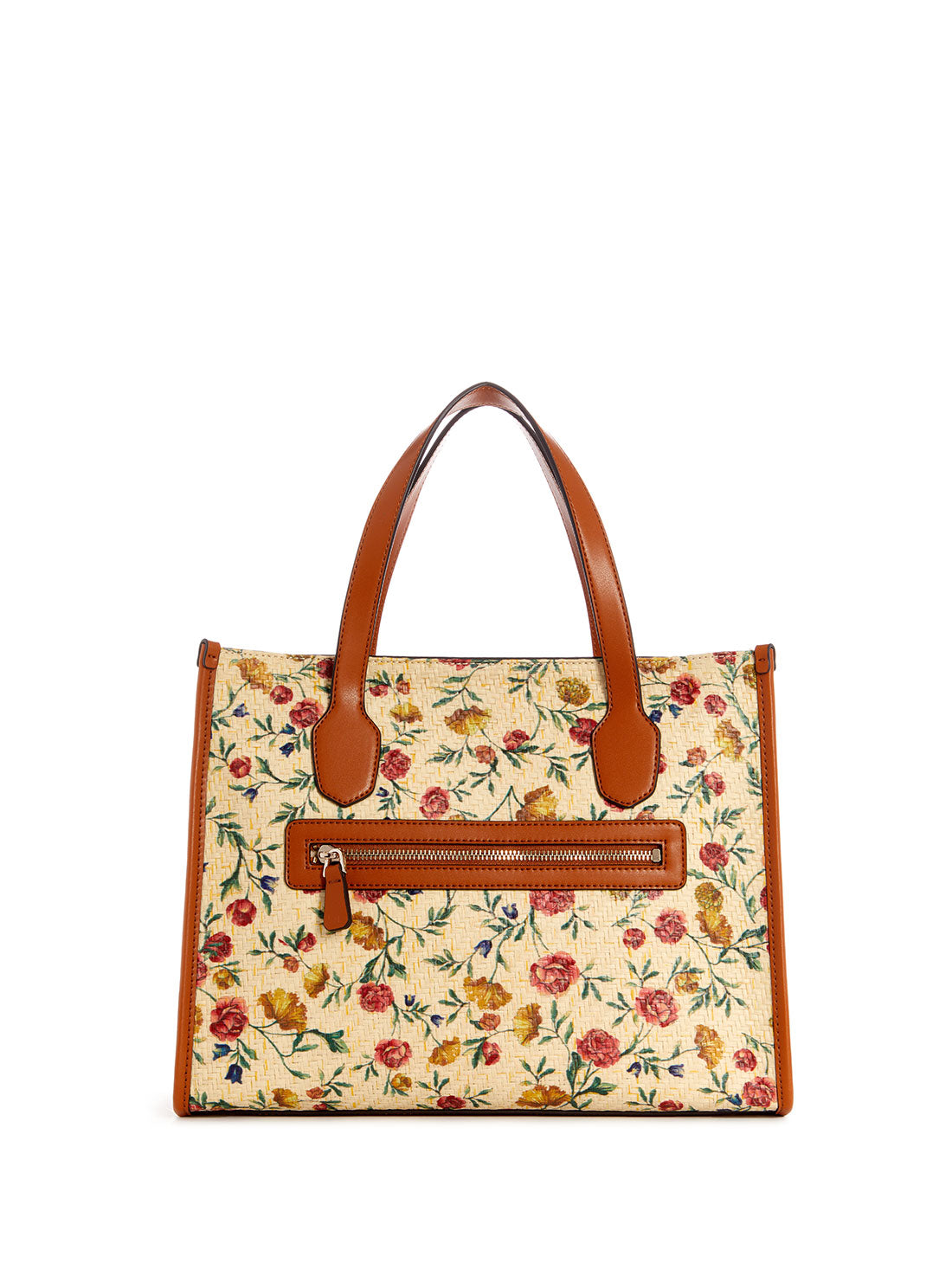 GUESS Floral Print Silvana Tote Bag back view