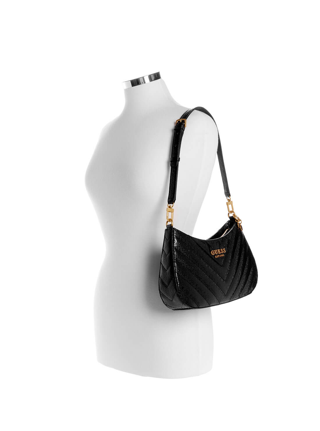 Women's Black Jania Shoulder Bag model view