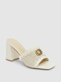 Beige Gellian Block Heel