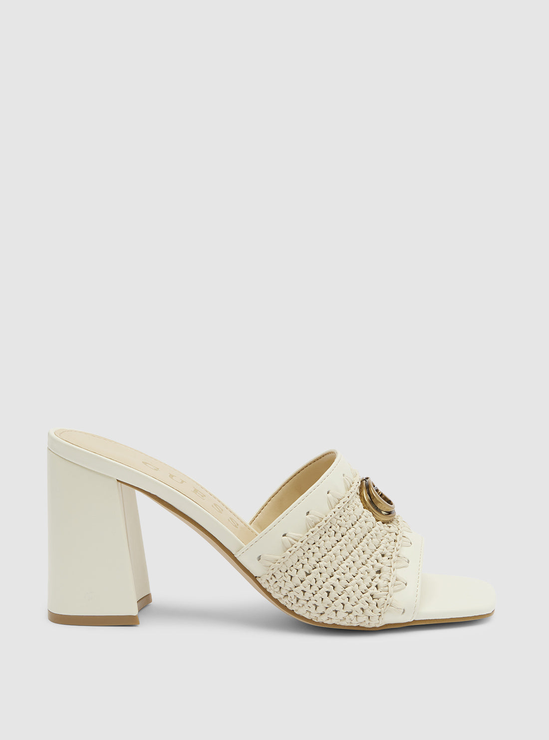 Beige Gellian Block Heel