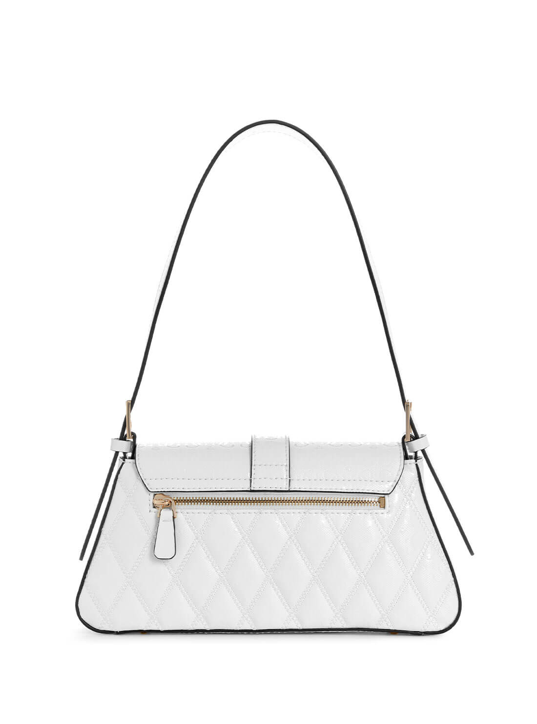 White Logo Adi Shoulder Bag | GUESS Women's Handbags | back view