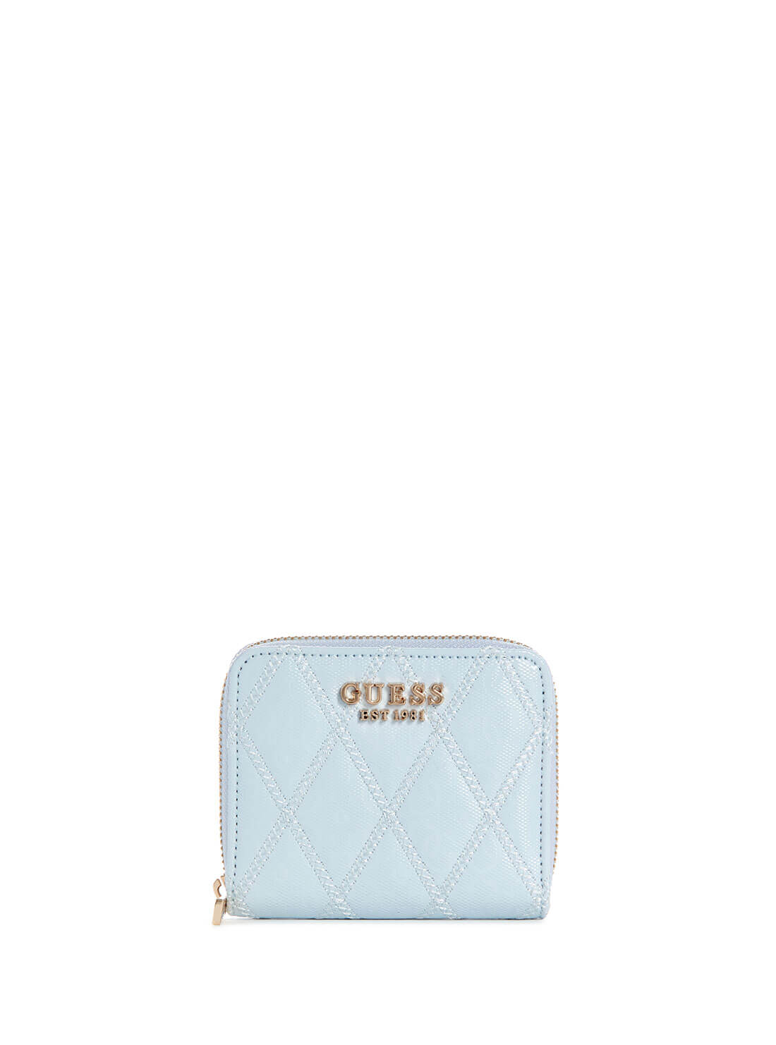 GUESS Sky Blue Adi Small Wallet front view