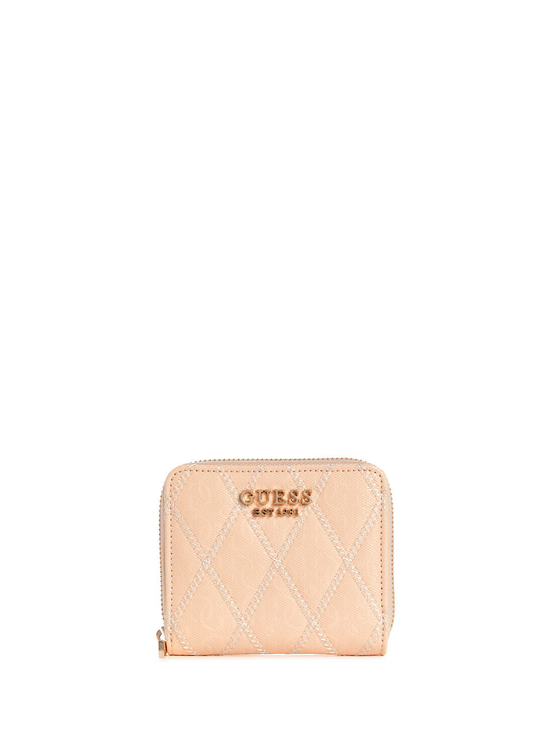 GUESS Light Peach Adi Small Wallet front view
