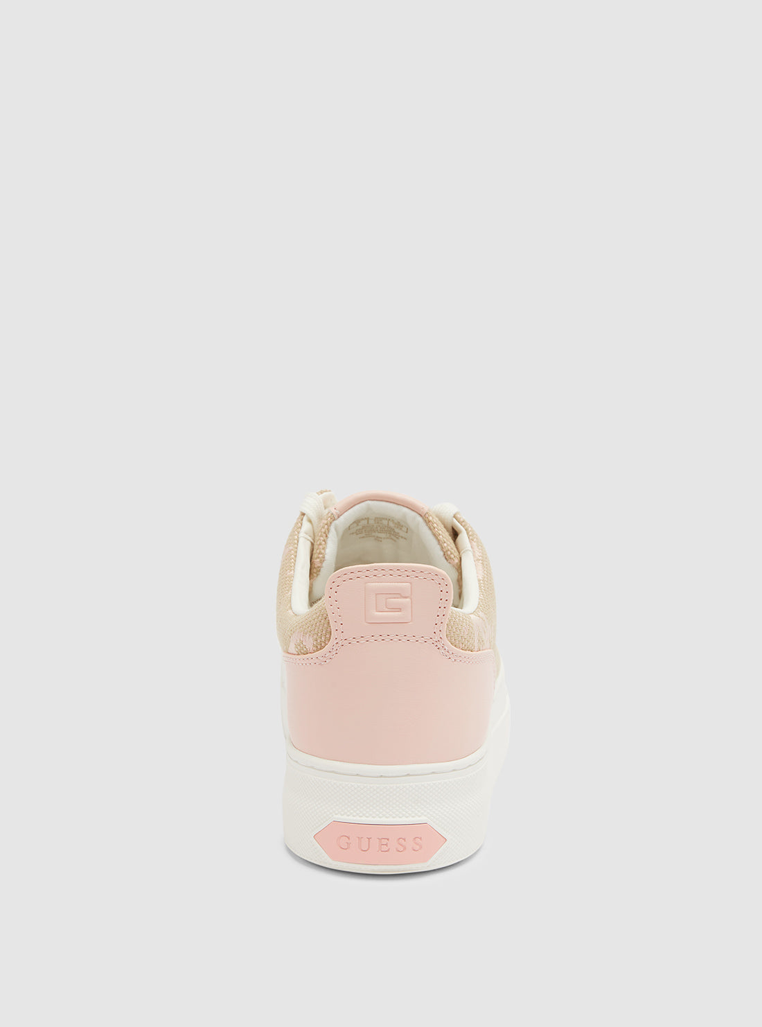 Light Pink Logo Low-Top Sneakers